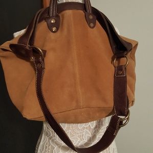 Free People Leather Messenger Bag